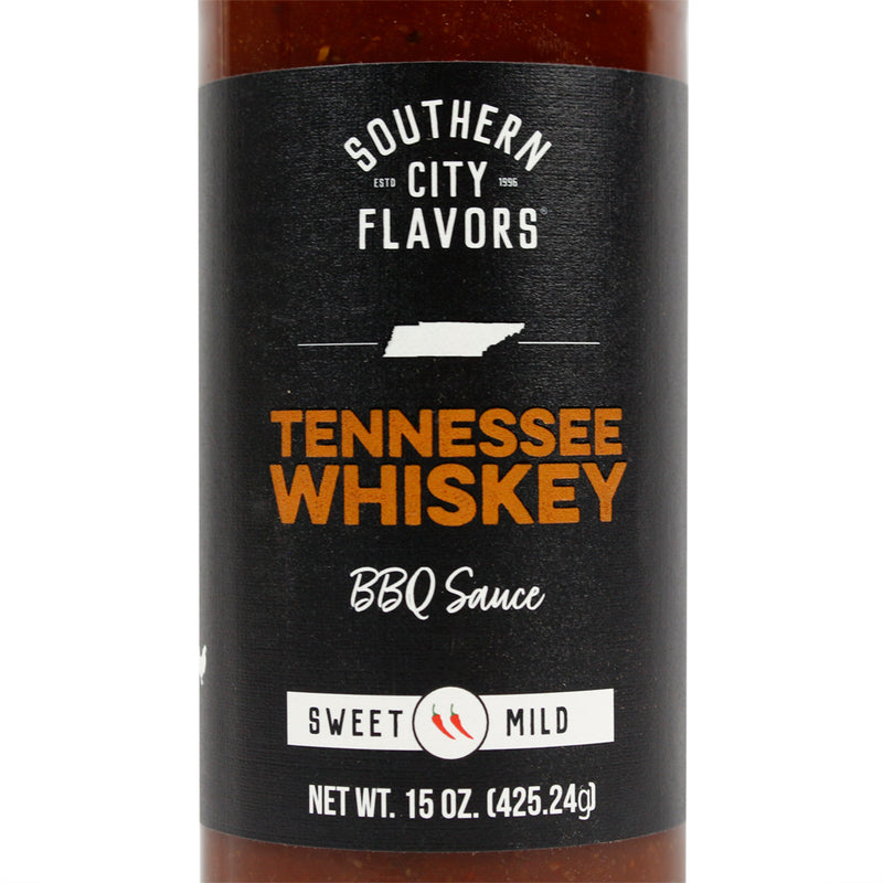 Southern City Flavors Tennessee Whiskey Sweet And Mild BBQ Sauce With Honey 15oz