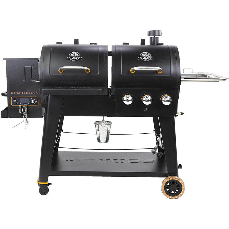 Pit Boss Gas and Pellet Combo Grill Sportsman Series 1230 sq inch PB1230SP 10533