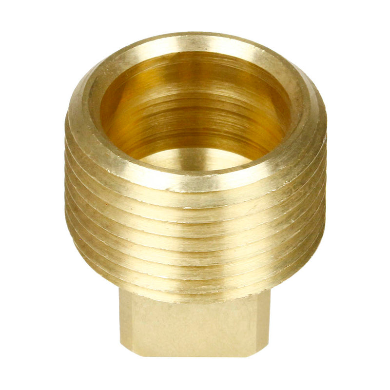 3/4" NPTF Barstock Square Head Plug Solid Brass Pipe Fitting End Cap Brand New