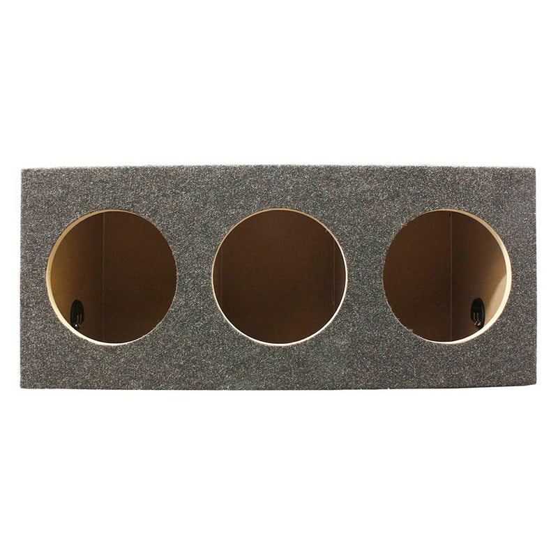 Atrend 6 Hole 10" Subwoofer Enclosure 3 Front 3 Up Firing Sealed Sub Box 10H6