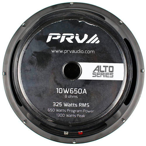 PRV Audio 10" Mid Range Speaker ALTO Series 650 Watts Max 8 Ohm 10W650A Single