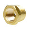 1/2" x 3/8" Male NPTF x Female NPTF Hex Bushing Reducer Solid Brass Pipe Fitting