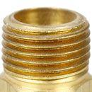 1/2" Male NPT x 1/8" Female NPT Reducer Hex Bushing Brass Pipe Fitting 110FA