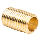 1/4" NPT X Male Close Pipe Nipple Threaded Brass Fitting Pipe Connector Brass