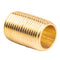 3/8" NPT X Male Close Pipe Nipple Threaded Brass Fitting Pipe Connector