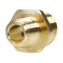 1/2" x 1/4" Male NPTF Pipe Reducing Hex Nipple Solid Brass Pipe Fitting New
