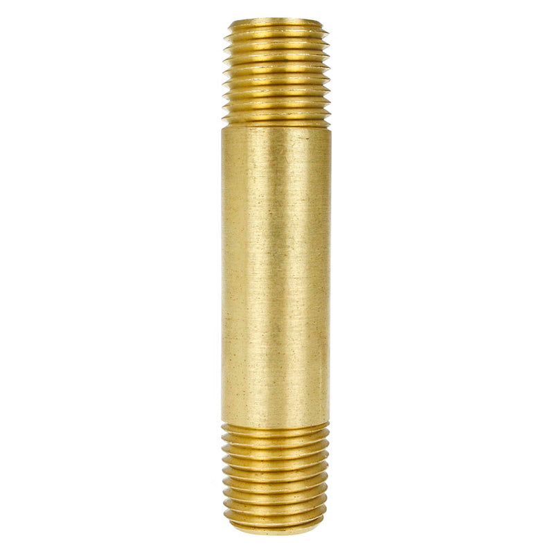 1/4" x 2-1/2" Solid Yellow Brass BR Nipple Extension 1200 PSI Maximum 117C2&1/2