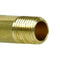 1/4" NPT X 3" Inch Long Solid Yellow Brass Nipple Extension 1200 PSI Max 117C3