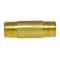3/8" NPT x 2" Inch Long Solid Yellow Brass Nipple Extension 1200 PSI Max 117E2