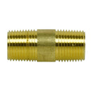 1/2" NPT x 2" Inch Solid Yellow Brass Nipple Extension 1200 PSI Maximum 117F2