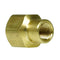 3/8" x 1/4" Yellow Brass Female to Female Coupling Reducer Pipe Fitting 119EE