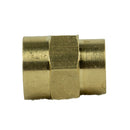 1/2" x 3/8" Yellow Brass Female to Female Coupling Reducer Pipe Fitting 119F