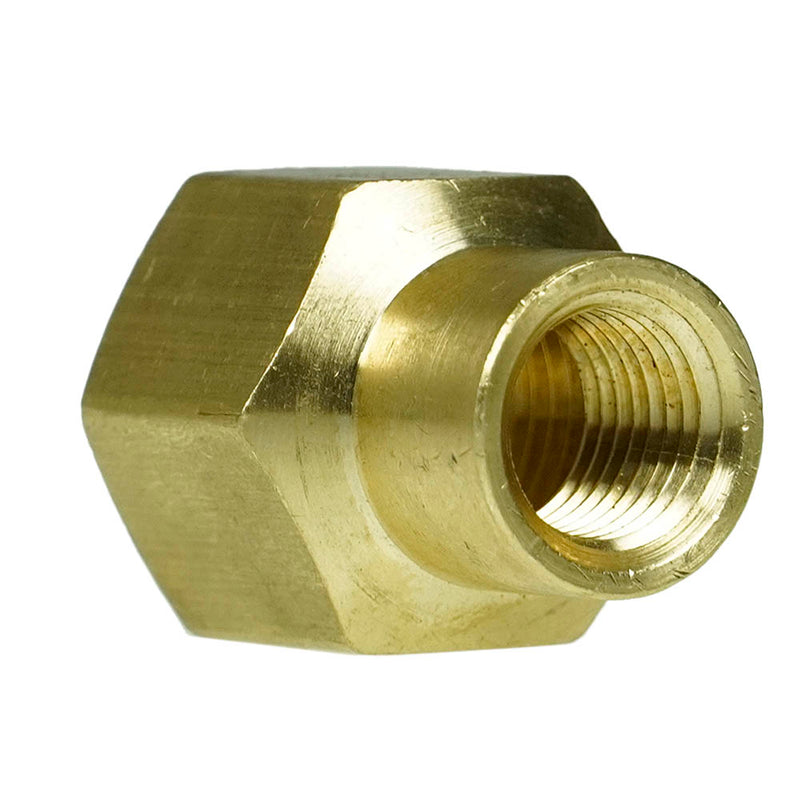 1/2" x 1/4" Yellow Brass Female to Female Coupling Reducer Pipe Fitting 119FC