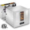Dehydra 1200W Stainless Steel Food Dehydrator 10-Tray 165°F Jerky Safe Design