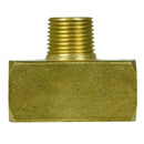 Triple 3/8" NPT Solid Brass Tee Fitting With 1 Male And 2 Female Threads 127SE