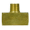 Triple 3/8" NPT Solid Brass Tee Fitting With 1 Male And 2 Female Threads 127SE