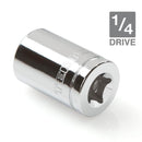 6 Point 1/4" Drive x 11mm Shallow Socket Premium Vanadium Steel TEKTON 14116