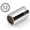 12 Point 1/2" Drive x 5/8" Shallow Socket Premium Vanadium Steel TEKTON 14215
