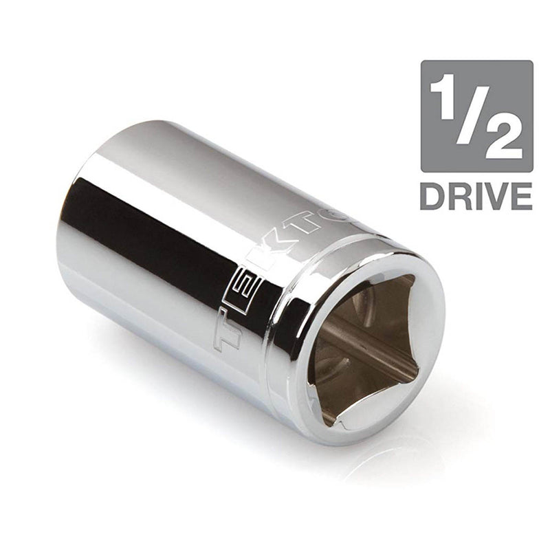 12 Point 1/2" Drive x 16mm Shallow Socket Premium Vanadium Steel TEKTON 14229