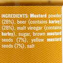 Manfood 6 Oz Beer Mustard Tangy Flavor with Traditional British Ale 150174