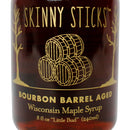 Skinny Sticks Kentucky Bourbon Barrel Aged Maple Syrup 8 Ounce Glass Bottle