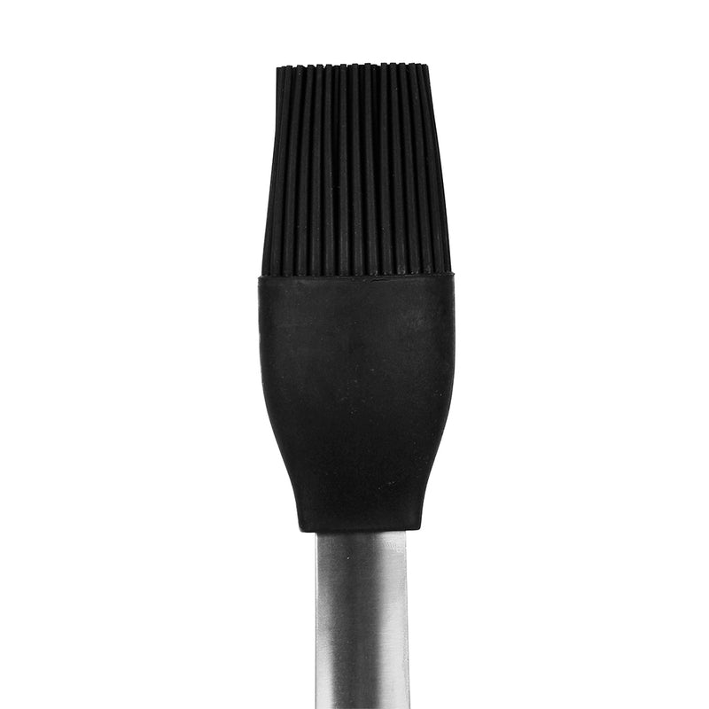 Mr Bar-B-Q Premium Basting Brush Silicone & Stainless Steel Rubber Grip 16 In