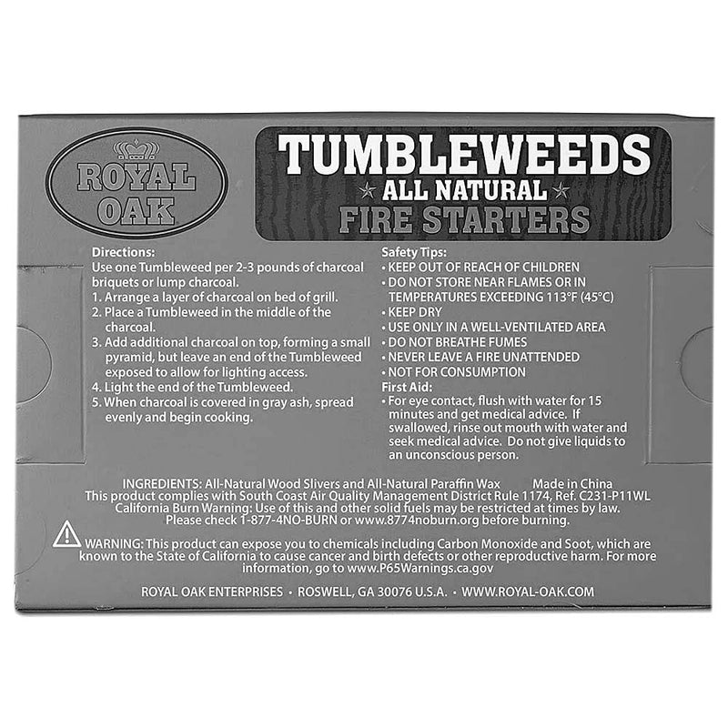 Royal Oak Tumbleweeds Natural Fire Starters 16 Pack