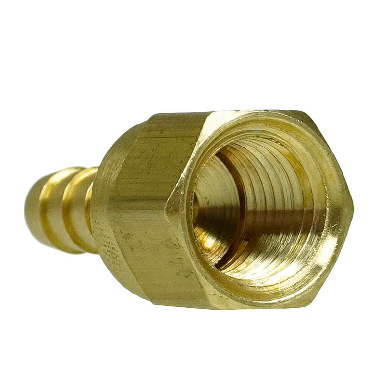 1/4" Barb x 1/4" Female NPT Solid Brass Air Hose Barb Fitting For Hoses 221CC
