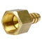 3/8" x 3/8" Hose Barb x Female Adapter Solid Brass Connector Fitting 221EEE
