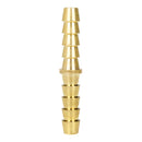 1/4" Hose Inner Diameter Hose Barb Splicer Solid Yellow Brass Straight Connector
