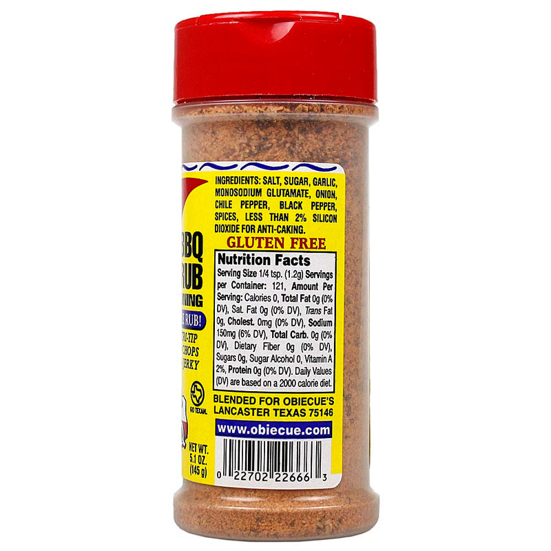 Obie Cue's Smooth Moove BBQ Rub and Jerky Seasoning All Purpose Blend 5.1 Oz