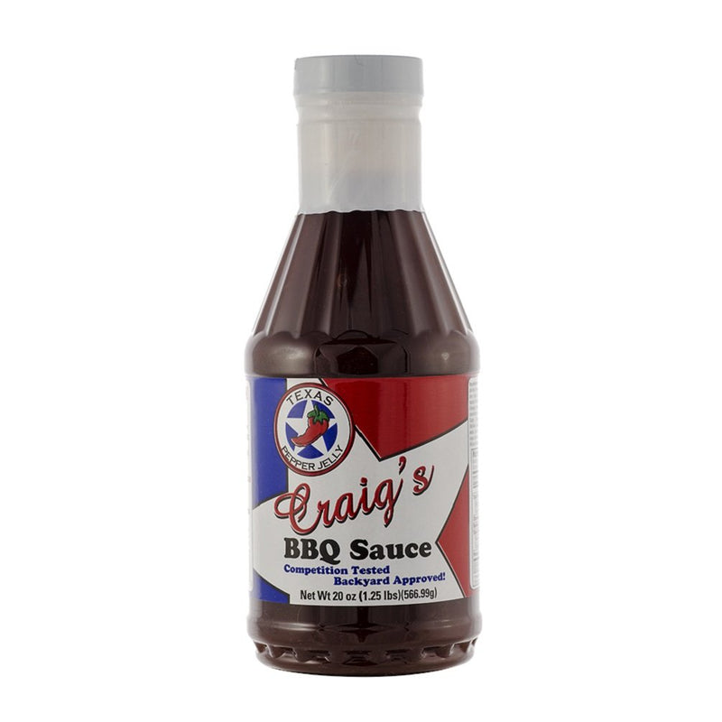 Texas Pepper Jelly Craig's BBQ Sauce 21 Oz Bottle 23584-TexasPepper