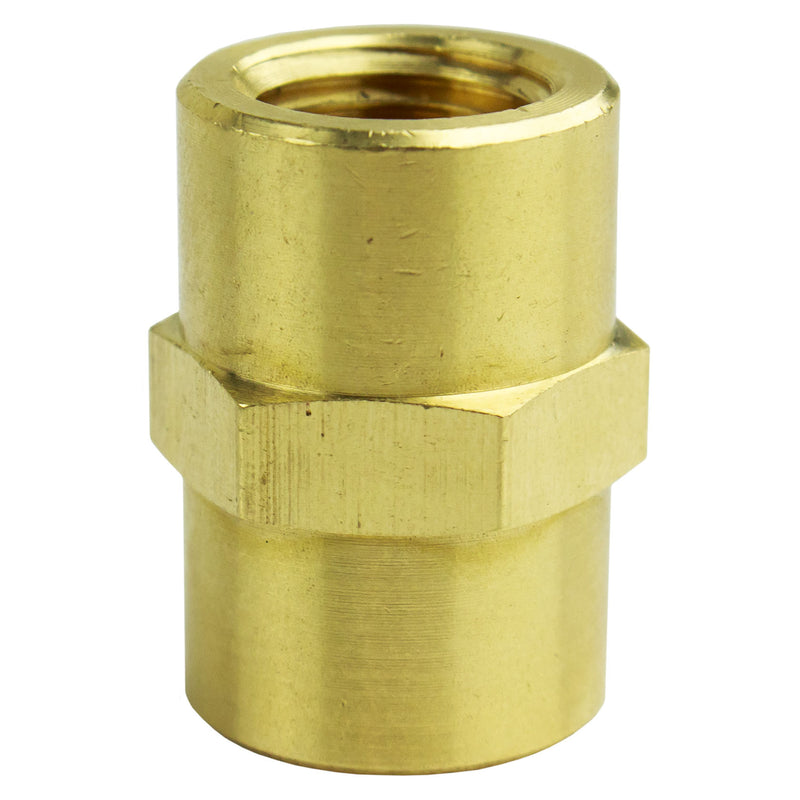 1/4" NPT Female Solid Brass Pipe Union Adapter Fitting WOG Solid Connector