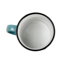 Ruby Brew Campfire Ceramic Microwave-Safe Mug With Handle 13 Oz. Speckled Teal