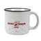 Ruby Brew Campfire Ceramic Microwave-Safe Mug With Handle 13 Oz. Speckled White
