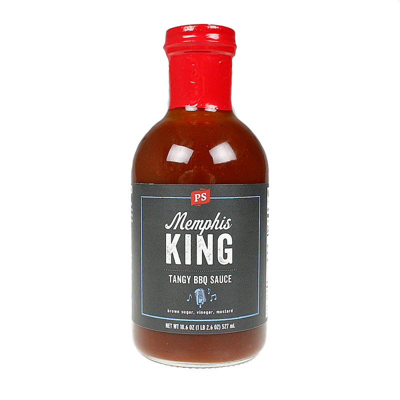 PS Seasoning Memphis King BBQ Sauce Sweet & Tangy Brown Sugar Vinegar 18.6 oz