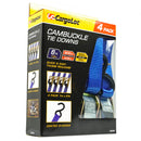 CargoLoc 4 Piece Cambuckle Tie Down Straps 1" x 6' S-Hooks 900lbs Break 32569