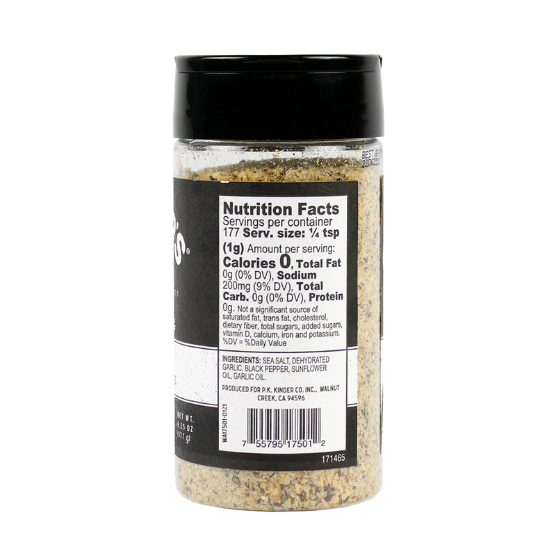 Kinder's The Blend Salt Pepper and Garlic Handcrafted Seasoning No MSG 6.25 oz