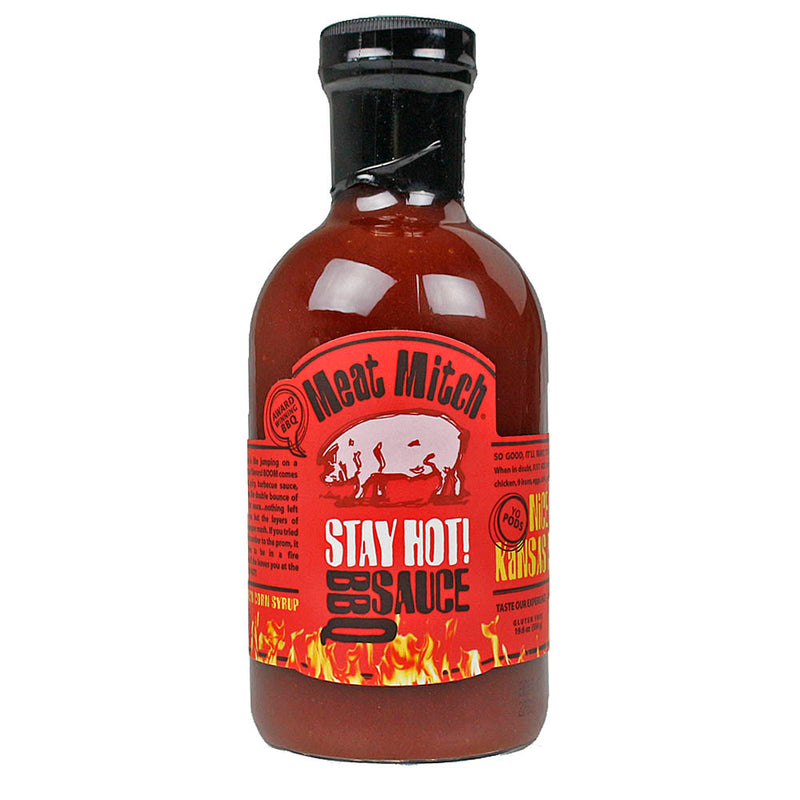 Meat Mitch Stay Hot BBQ Sauce Whomp! Sweet and Spicy Gluten Free 19.6 –  Robidoux Inc