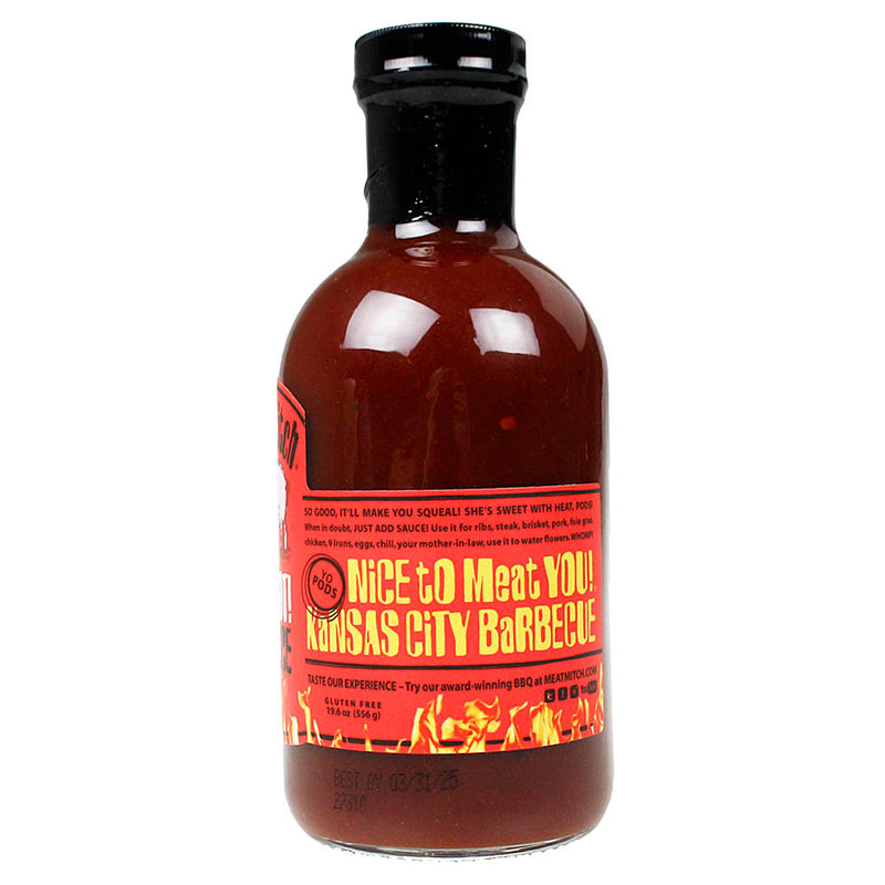 Meat Mitch Stay Hot BBQ Sauce Whomp! Sweet and Spicy Gluten Free 19.6 –  Robidoux Inc