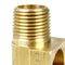 1/2" x 1/2" Male NPT Yellow Brass Inverted Flare Elbow Fitting Single 402FF