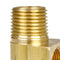 5/8" x 1/2" Inverted Flare x Male NPTF Solid Brass Elbow for Flared Tubing New