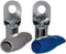 DB Link 0-Gauge Nickel Plated Ring Terminals, 2 Blue/2 Gray Pieces Per Package