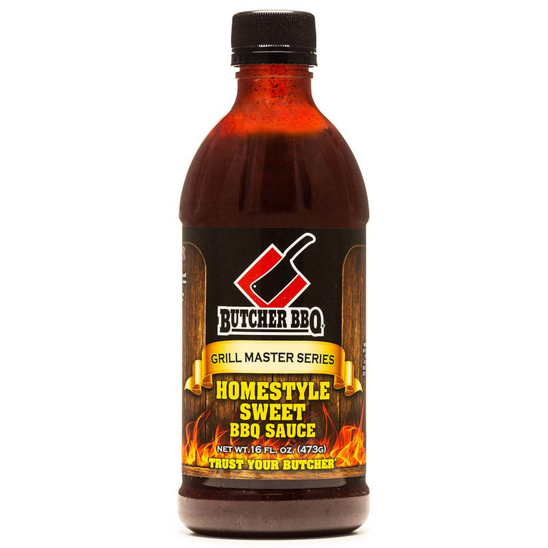 Butcher BBQ Homestyle Sweet BBQ Sauce 16 Oz Bottle Grill Master Series 45581