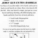 LEM 2 Piece 9 1/8" Extra Barrels for Jerky Cannon Holds 3/4" lbs of Meat 555A