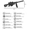 Goat Guns Mini .50 Cal Rifle 1:3 Scale Die Cast Metal Barrett 82A1 Black