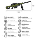 Goat Guns Mini .50 Cal Rifle 1:3 Scale Die Cast Metal Barrett 82A1 Olive Drab