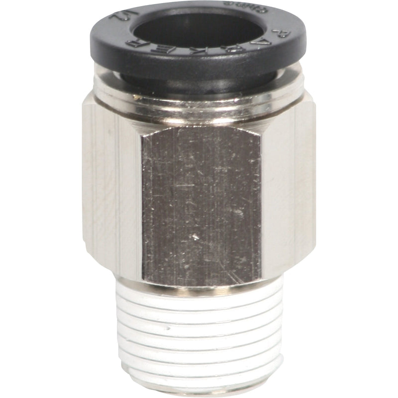 RAPIDAIR 3/8" Male NPT Straight Push Lock Fitting 50100