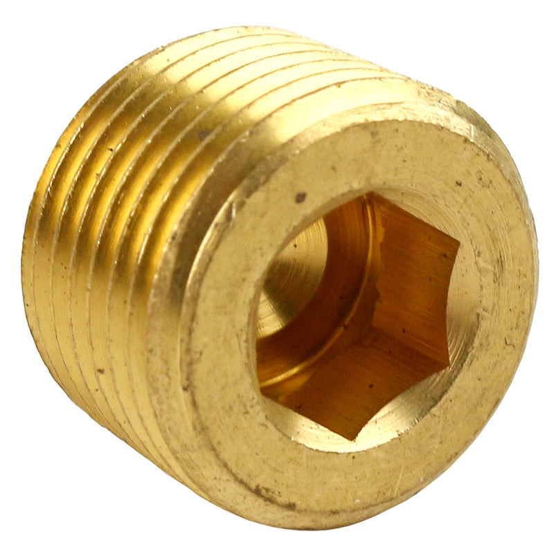 3/8" Brass Male NPT Thread Allen Head Pipe Plug Hex Socket RapidAir 50135