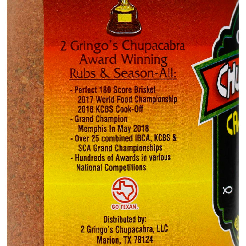 2 Gringos Chupacabra Cajun Blend 12 Oz All Purpose Seasoning Single Bottle